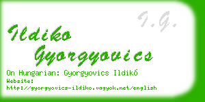 ildiko gyorgyovics business card