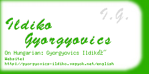 ildiko gyorgyovics business card